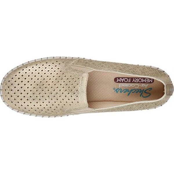 skechers memory foam womens gold