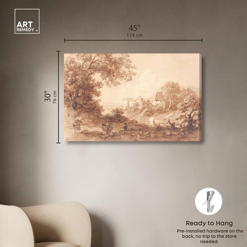 Carew Castle Canvas by Art Remedy, Gallery Wrapped