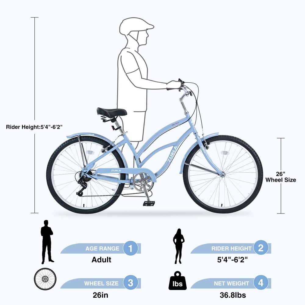 Cruiser bike size for height new arrivals