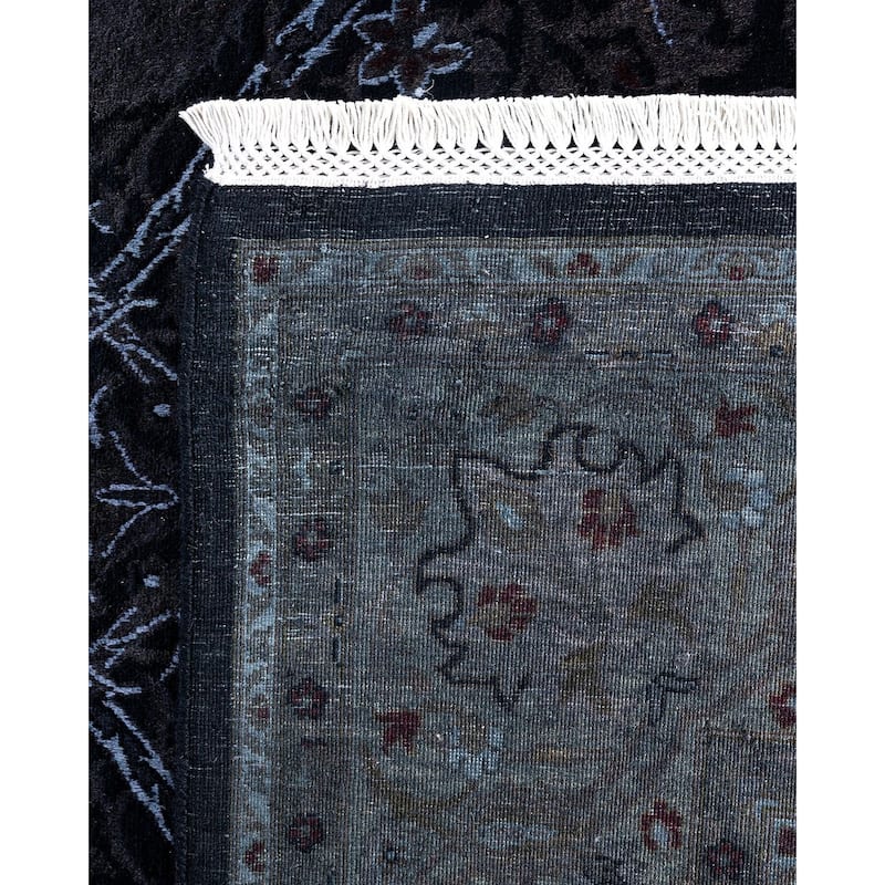Fine Vibrance One-of-a-Kind Hand-Knotted Area Rug - Brown, 6' 2" x 9' 3" - 6' 2" x 9' 3"