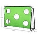 preview thumbnail 6 of 4, Soozier 8 x 3ft Soccer Goal Target Goal 2 in 1 Design Indoor Outdoor Backyard with All Weather PE Net Best Gift