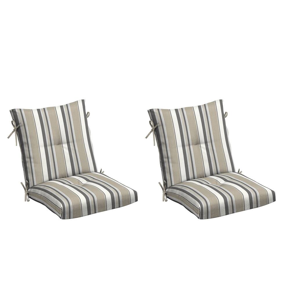 ARDEN earthFIBER Plush Modern Tufted Polyfill Dining Chair Cushion, Set of 2