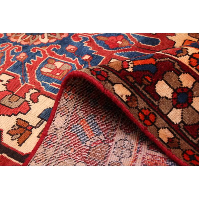 ECARPETGALLERY Hand-knotted Kayseri Vintage Dark Red Wool Rug - 5'4 x 9'11