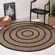preview thumbnail 1 of 57, SAFAVIEH Handmade Braided Levina Country Rug 8' Round - Beige/Black - Round