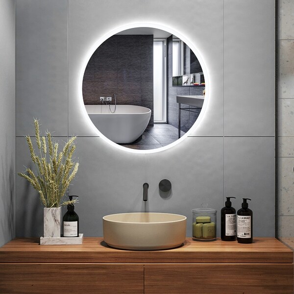 Backlit circular mirror cheap
