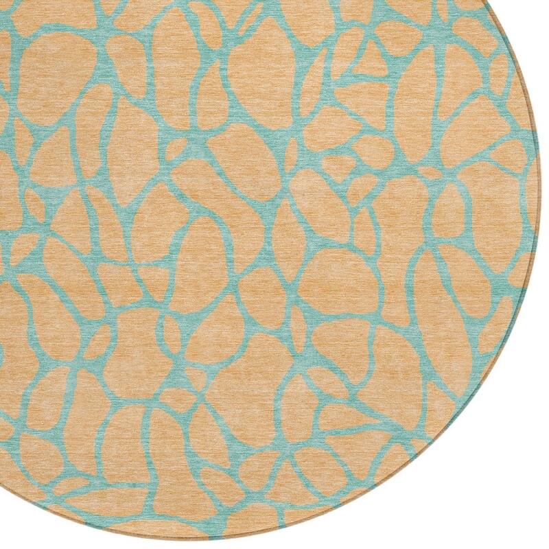 HomeRoots Geometric Transitional Rectangle Outdoor Rug