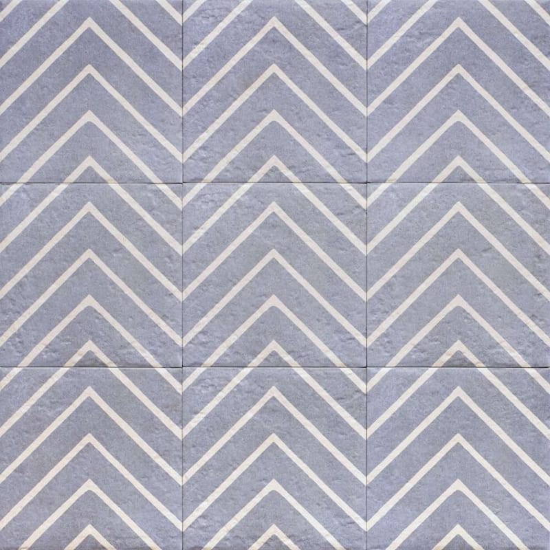 Verity Woven 8x8 Matte Porcelain Encaustic Tile - Floor, Wall, Backsplash