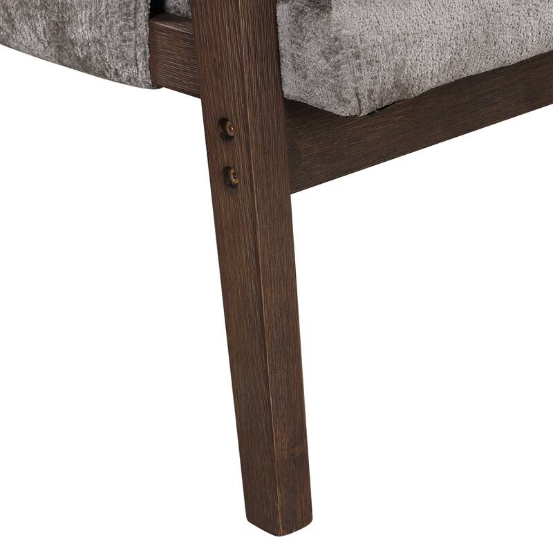 Mid-Century Velvet Accent Chair with Thick Seat Cushion for Living Room,Bedroom,Studio