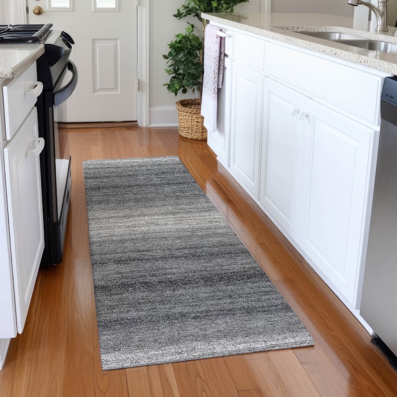 Premium Washable Super Soft Farmhouse Ombre Mayfield Rug - Gray - 2'3" x 7'6"