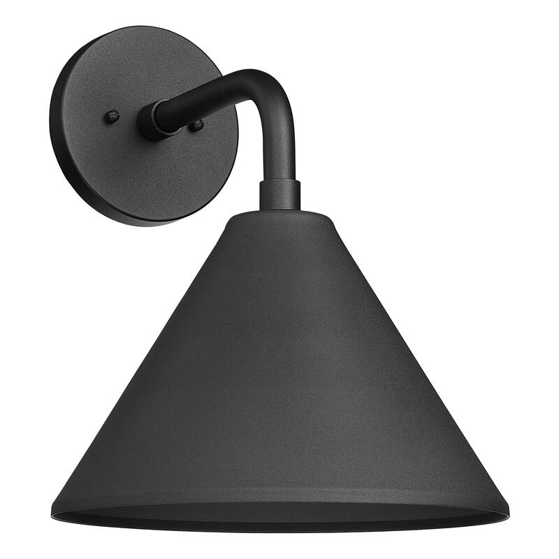 Axston 1-Light Outdoor Wall Sconce Textured Black - Textured Black - 15