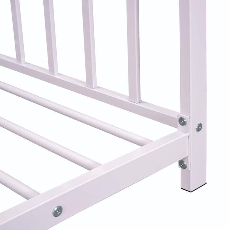 Twin Size Metal House Platform Bed