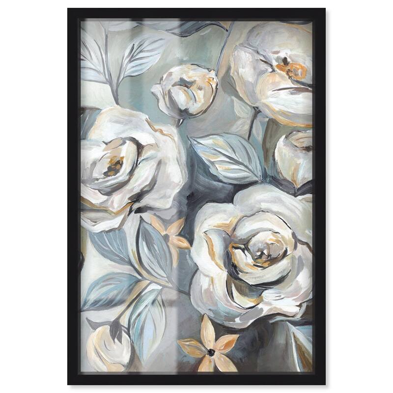 Grey Delight Shadowbox by Art Remedy - Black - 16" x 24"