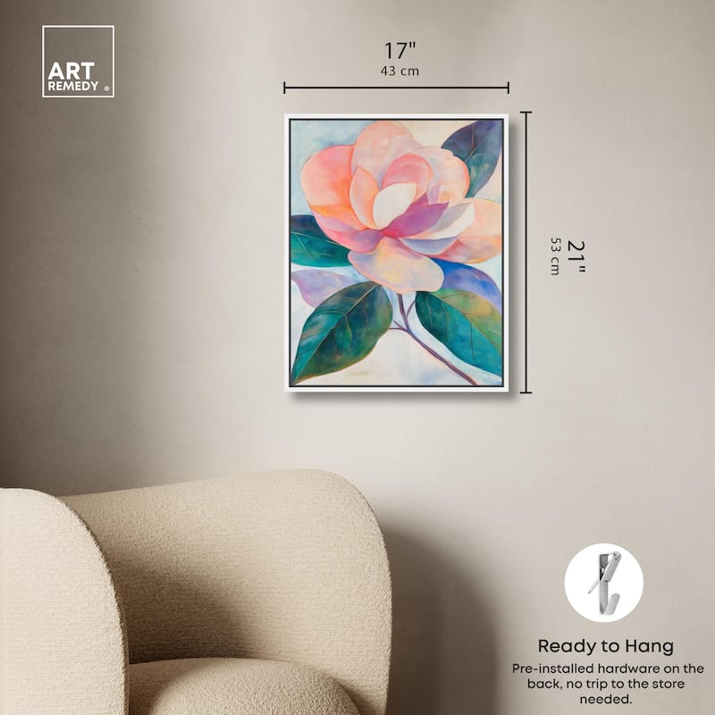 Pink Magnolia II Canvas by Art Remedy