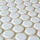 SomerTile 12x12.63-inch Penny Glossy White Porcelain Mosaic Floor and Wall Tile (10 tiles/10.74 sqft.) - Thumbnail 9