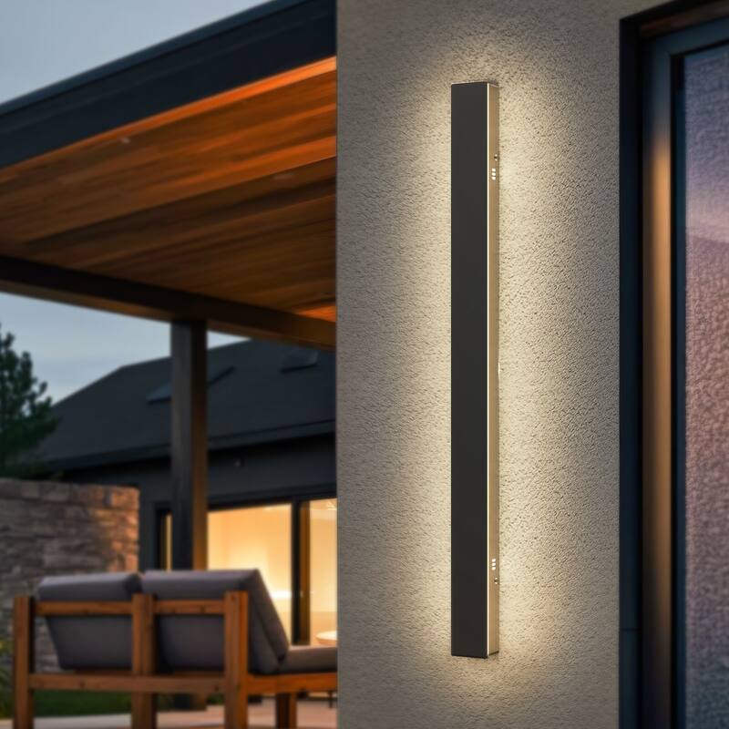 YANSUN Outdoor Wall Lamp 30W LED Integrated, IP65 Waterproof, Warm Light 3000K - 39.4 inchs