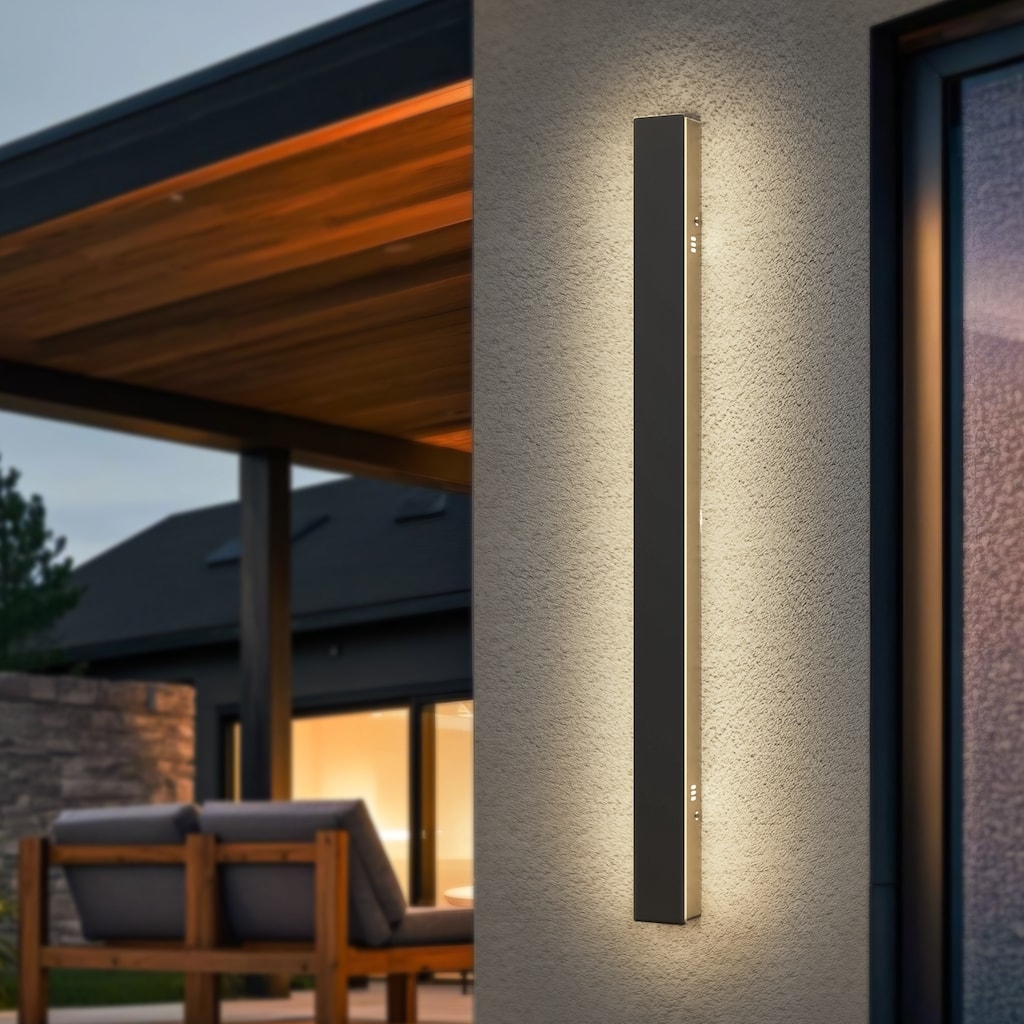 YANSUN Outdoor Wall Lamp 30W LED Integrated, IP65 Waterproof, Warm Light 3000K - 39.4 inchs