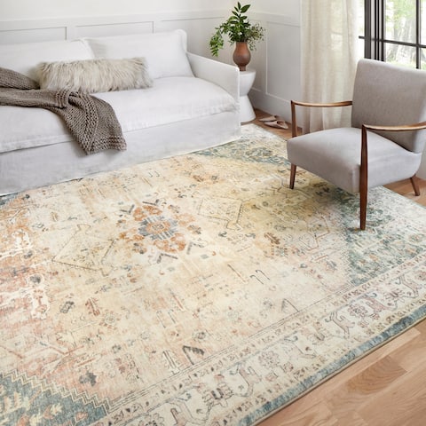Alexander Home Juliet Ultra-soft Distressed Framed Persian Rug