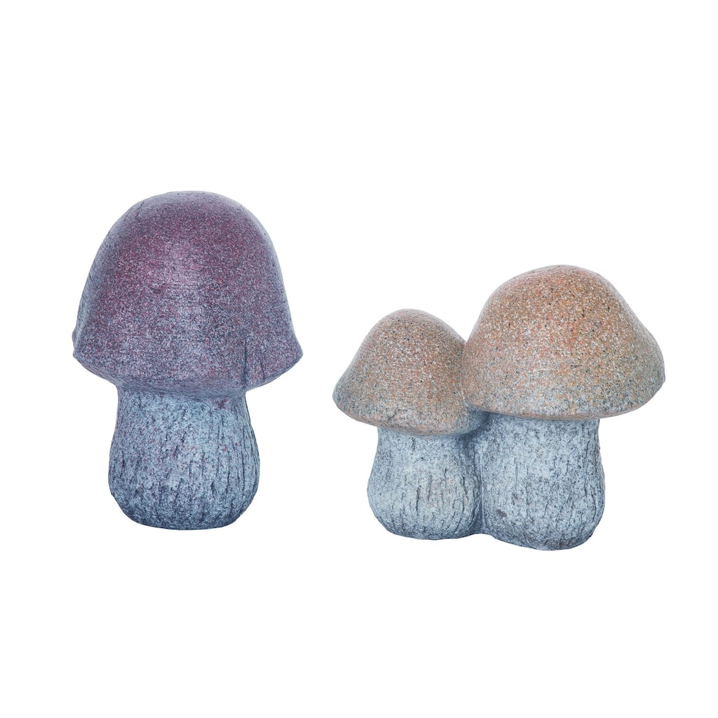 Transpac Resin Garden Mushroom Decor Set of 2 Spring Home Decorations