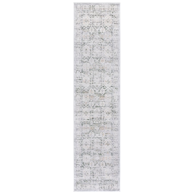 SAFAVIEH Prestige Ursula Contemporary Rug - 2'3" x 8' Runner - Ivory/Grey