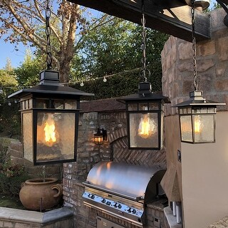 Cullen' Oil-rubbed Bronze 1-light Hanging Exterior Lantern