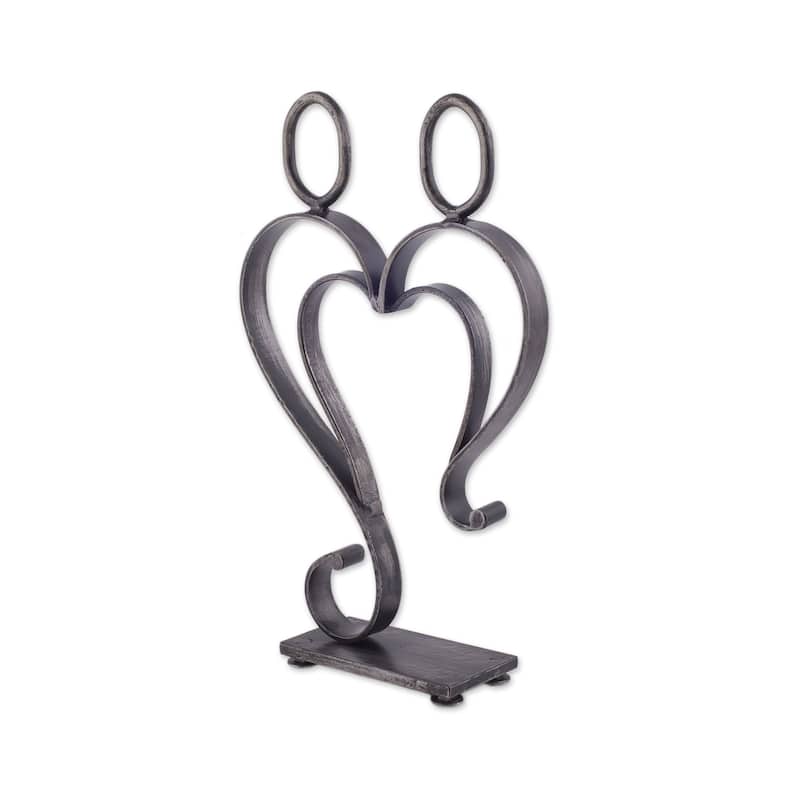 Novica Handmade Just Me And You Steel Sculpture