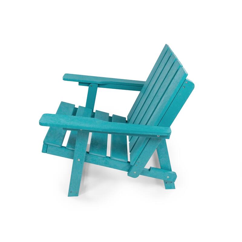 Amalfi Fully Assembled All-Weather HDPE Outdoor Folding Modern Adirondack Chair