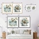 preview thumbnail 4 of 4, Designart "Baby Elephant In Crib With Flowers" Animals Canvas Set Of 2 - Traditional Wall Art Set Gray Wall Art 2 Pieces