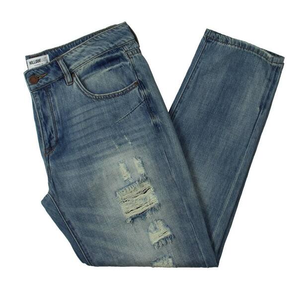 William Rast Womens Slouchy Boyfriend Boyfriend Jeans Destroyed Classic Rise 30 Overstock