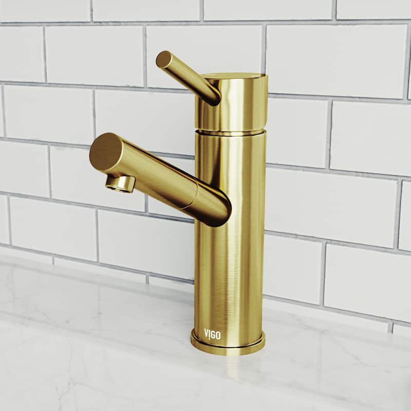VIGO Noma 8" H Single Handle Single Hole Bathroom Faucet