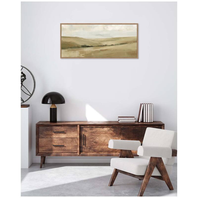 Kate and Laurel Whispering Meadows II Panel by Amy Lighthall Framed Canvas Wall Art Print