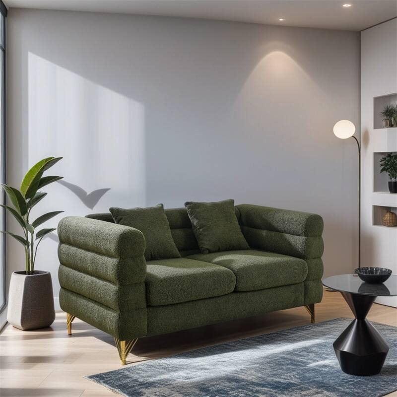 Oversized 2 Seater Sectional Sofa,Living Room Fabric Sectional Sofa