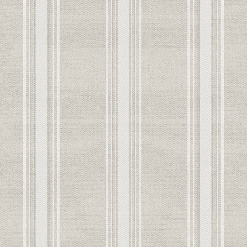 Galerie Wallcoverings Spring Blossom Stripes Fabric Effect Non-woven Matte Wallpaper Roll - 33 feet x 21 inches - Grey