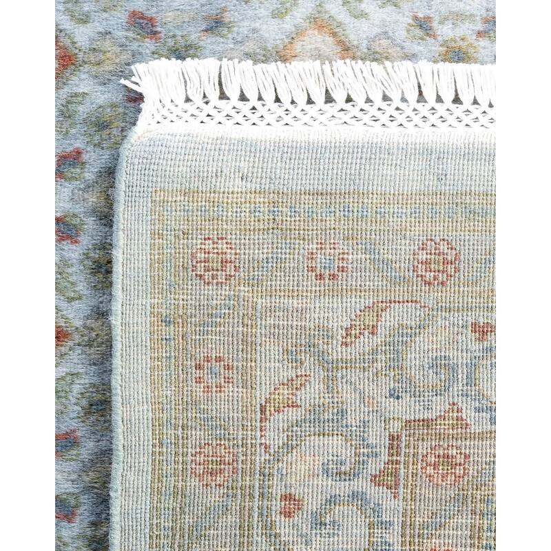 Fine Vibrance One-of-a-Kind Hand-Knotted Area Rug - Gray, 4' 2" x 5' 9" - 4' 2" x 5' 9"