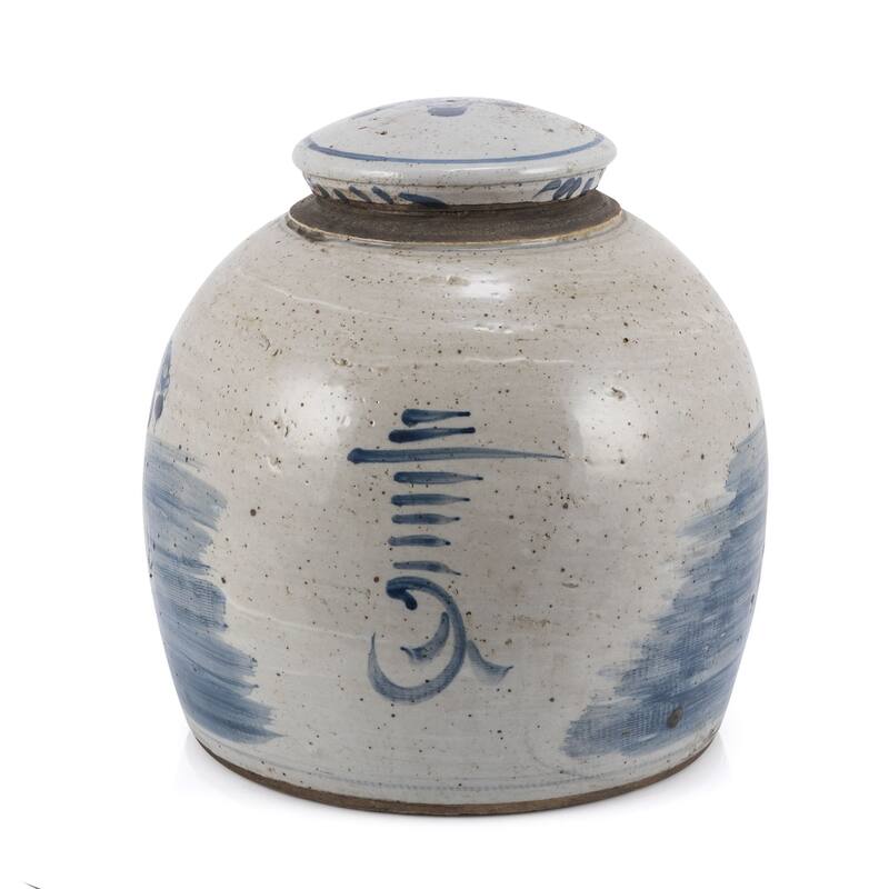 Vintage Ming Jar Four Season Plants - Large