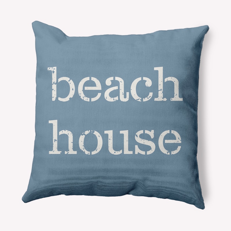 Beach House Nautical Decorative Indoor Pillow - Dusty Smoke - 26" x 26"