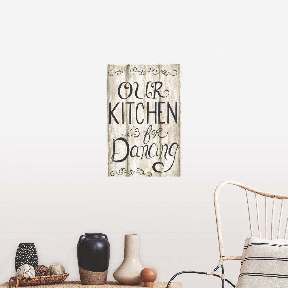 Shop Kitchen Is For Dancing Poster Print Free Shipping On