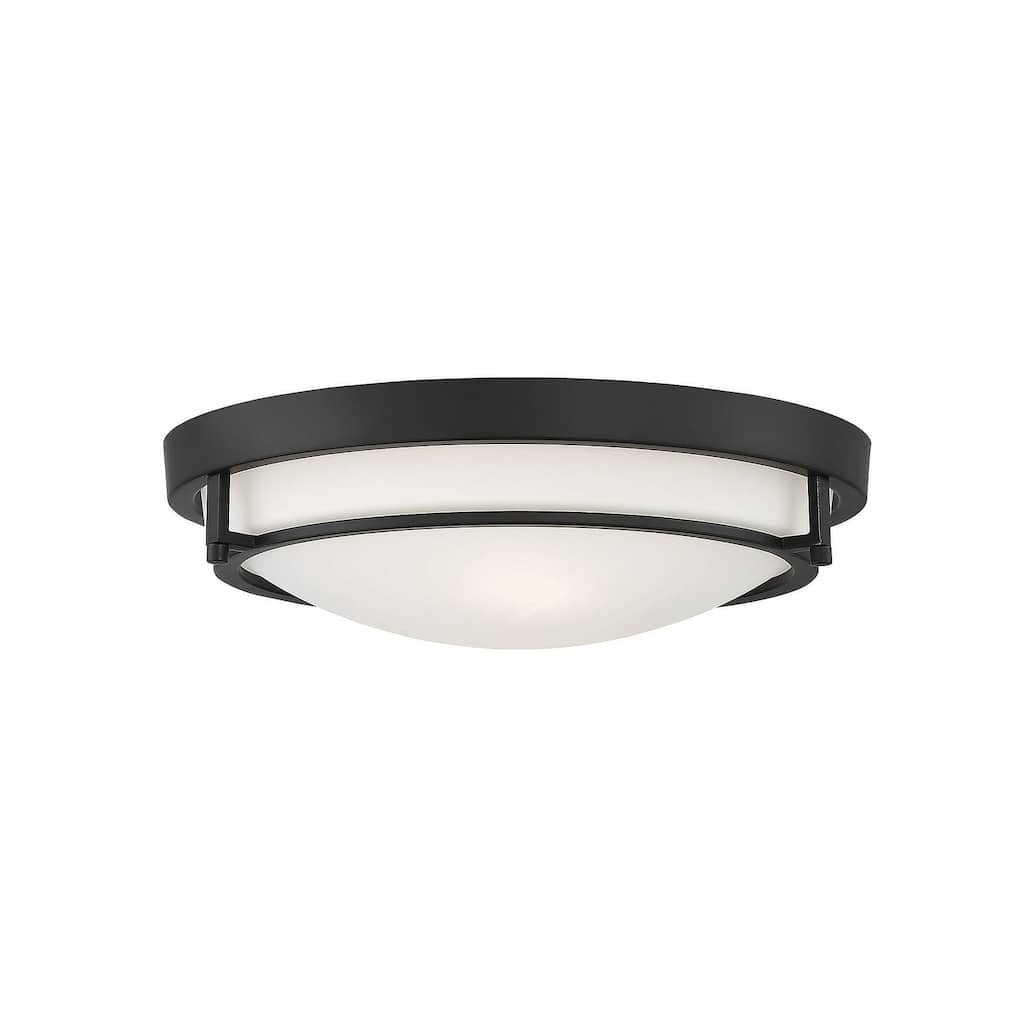 Trade Winds Felton 2-Light 13" Ceiling Light For Hallways and Bedrooms