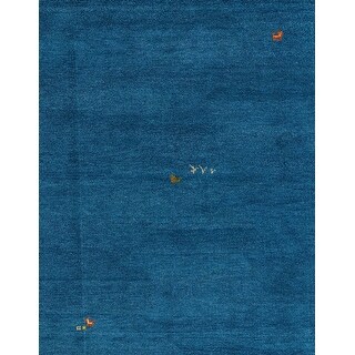 Ahgly Company Machine Washable Abstract Blueberry Blue Area Rugs - Bed ...