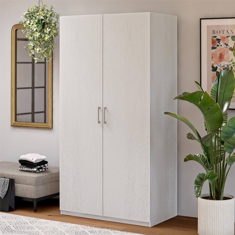 Anmytek Freestanding Modular Extra Wide Wardrobe with Open Shelves Closet Storage Organizer
