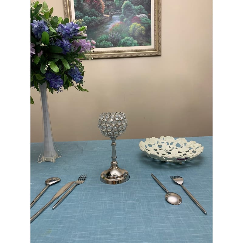 VIBHSA Crystal Candle Holder (Round, 8")