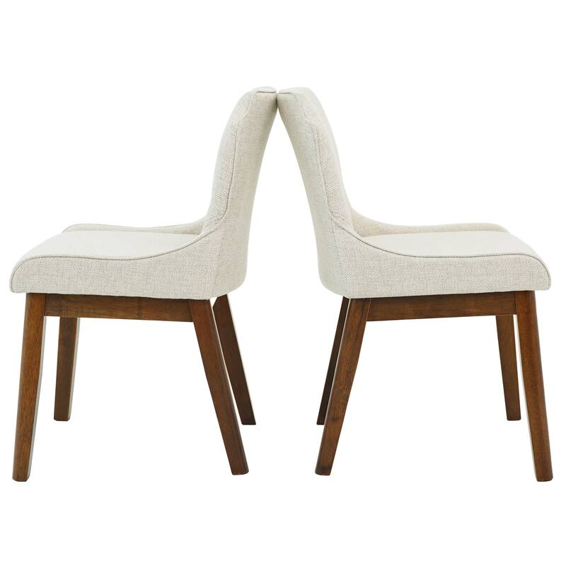 Merrion Upholstered Linen Fabric Dining Chair (Set of 2)
