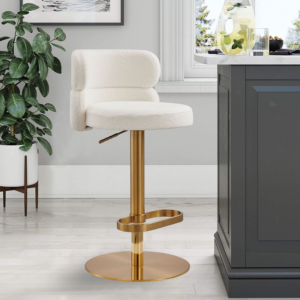 White and 2025 gold bar chairs