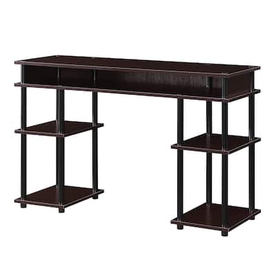 Student Desk with Shelves - No Tools Needed - Home Office Study Table - Compact & Sturdy Design