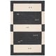 preview thumbnail 10 of 11, SAFAVIEH Handmade Himalaya Teela Stripe Wool Rug 4' x 6' - Cream - Rectangle