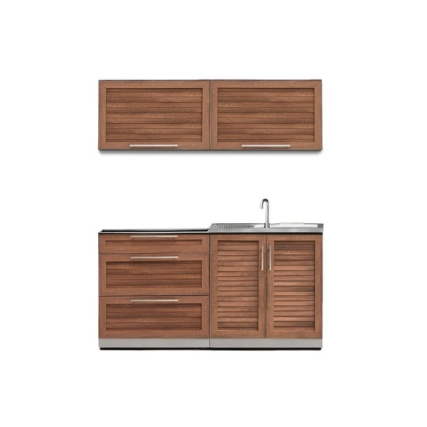 Newage Products Outdoor Kitchen 64 Inch W X 24 D Piece 4 Newage Products Outdoor Kitchen 64 Inch W X 24 D Piece 4 Set Free Shipping Today 21034306
