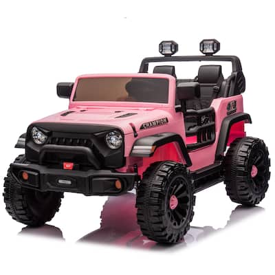 24V Two-Seater Kids Ride On Electric Car W/Parents Control,400w Motor,Provide A Speed Of 1.86-4.35mph For Kids Of 3+