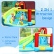 preview thumbnail 10 of 10, 6-in-1 Inflatable Bounce House with Climbing Wall and Basketball Hoop with Blower - Full Size