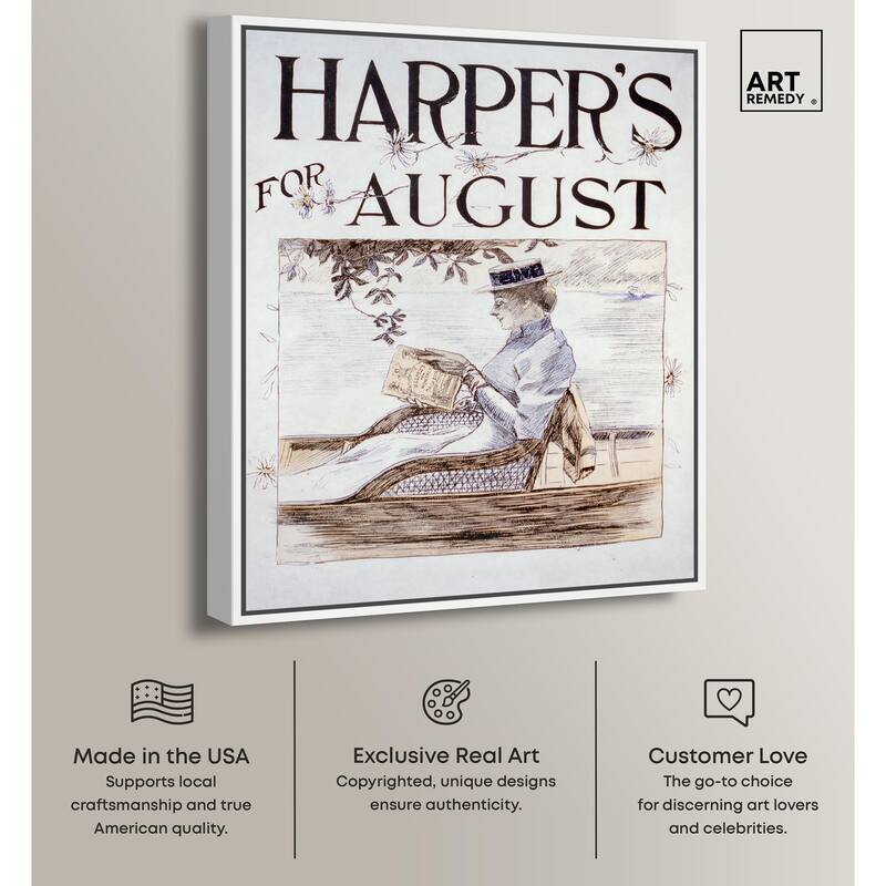 Harpers Penfield August 1892 Canvas by Art Remedy
