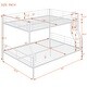 preview thumbnail 33 of 31, Full XL Over Queen Bunk Bed, Save Space or Split Into 2 Beds, Black
