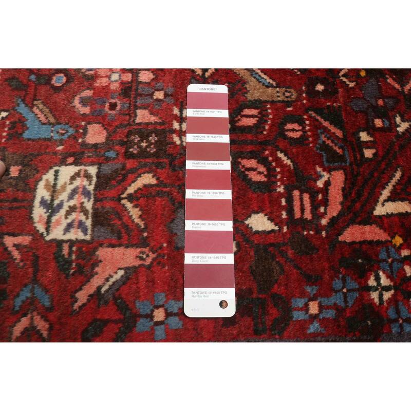 ECARPETGALLERY Hand-knotted Andelz Dark Red Wool Rug - 3'6 x 9'4